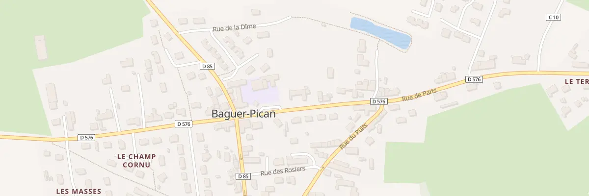 Plan du 25 Rue de Paris à Baguer-Pican