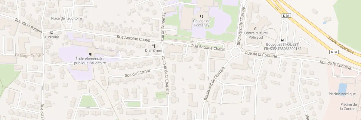 Plan du 34B Rue Antoine Chatel à Chartres-de-Bretagne