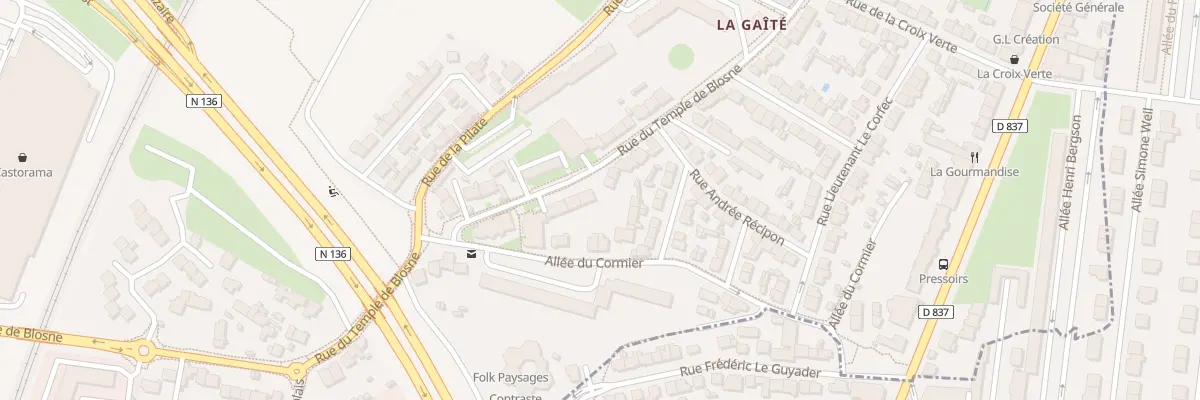 Plan du 61 Rue du Temple de Blosne à Saint-Jacques-de-la-Lande