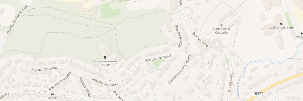 Plan du 5 Rue des Ormeaux à Cherbourg-en-Cotentin