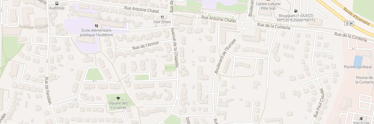 Plan du 17 Av de la Chapelle à Chartres-de-Bretagne