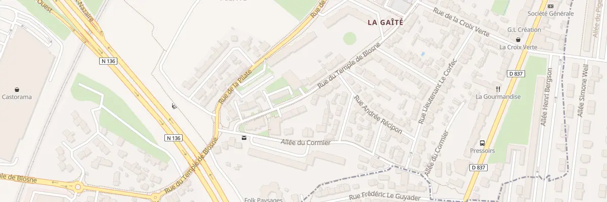 Plan du 59 Rue du Temple de Blosne à Saint-Jacques-de-la-Lande