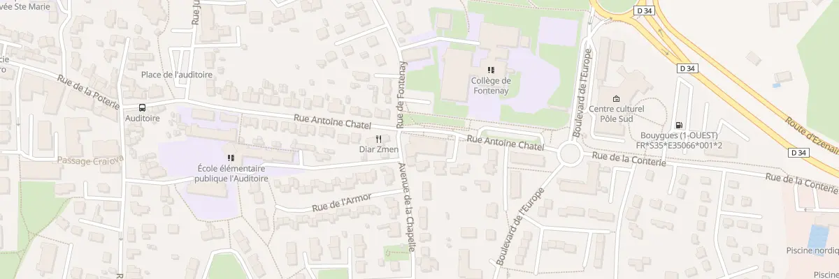 Plan du 34 Rue Antoine Chatel à Chartres-de-Bretagne