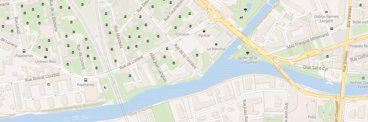 Plan du 3 Rue de la Carrière à Rennes