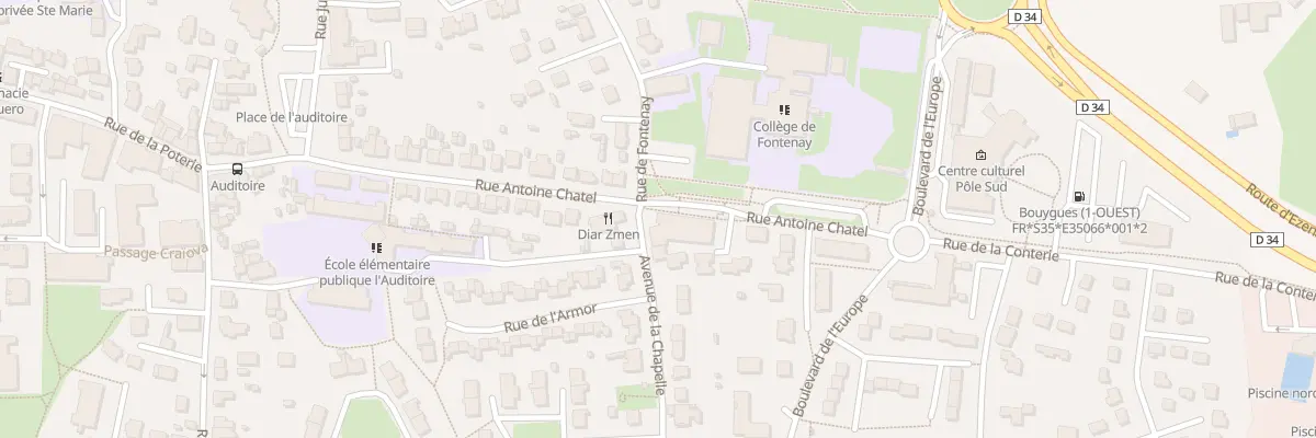 Plan du 32 Rue Antoine Chatel à Chartres-de-Bretagne