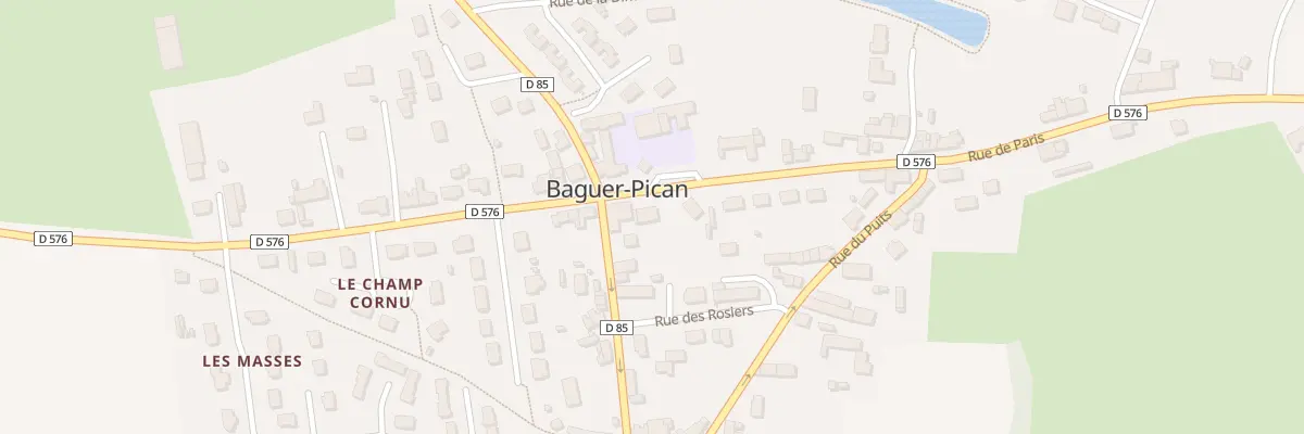 Plan du 12B Rue de Paris à Baguer-Pican