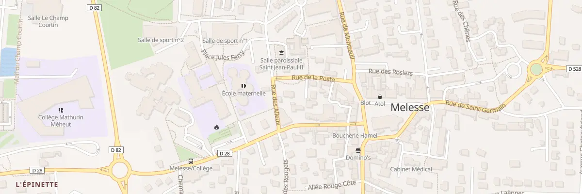 Plan du 6 Rue des Alleux à Melesse