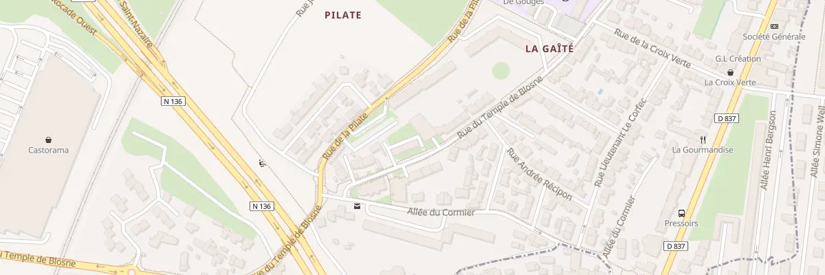 Plan du 86 Rue du Temple de Blosne à Saint-Jacques-de-la-Lande