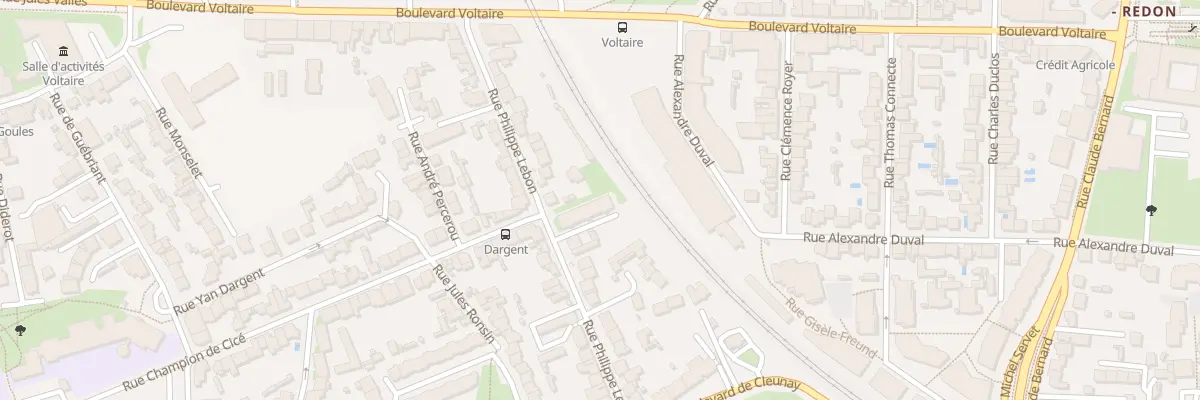Plan du 27 Rue Philippe Lebon à Rennes