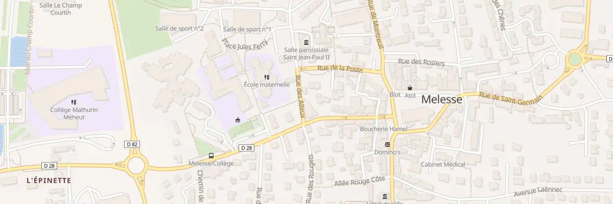 Plan du 4 Rue des Alleux à Melesse