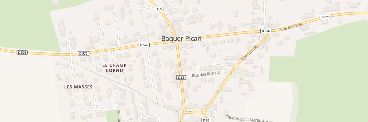 Plan du 3 Rue de l’Eglise à Baguer-Pican