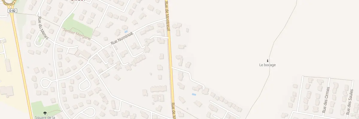 Plan du 38 Rue de Montreuil à Melesse