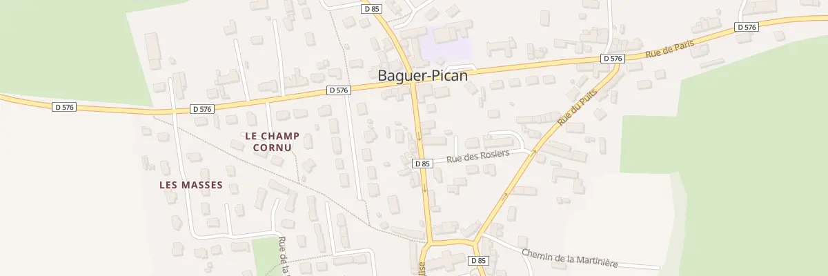 Plan du 2 Rue de l’Eglise à Baguer-Pican