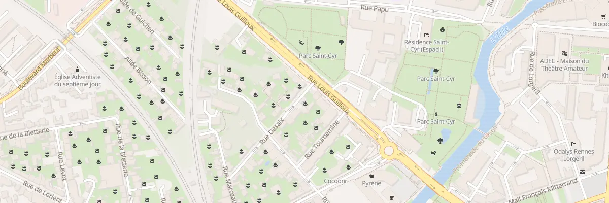 Plan du 24 Rue Desaix à Rennes