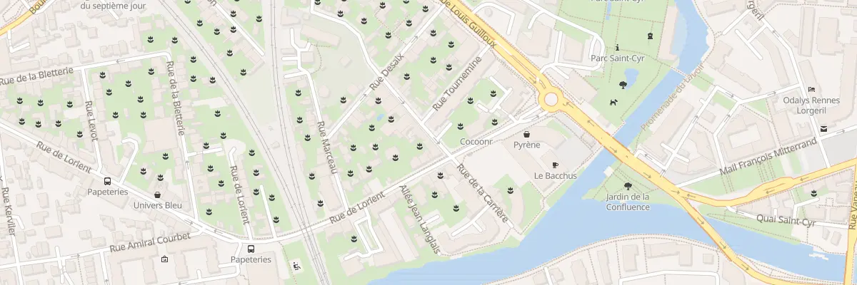 Plan du 15 Rue de la Carrière à Rennes