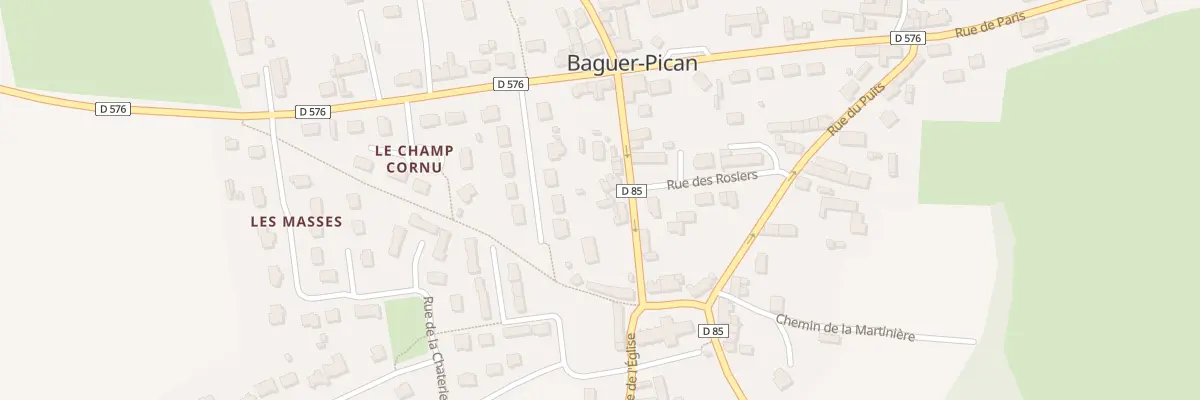Plan du 8 Rue de l’Eglise à Baguer-Pican