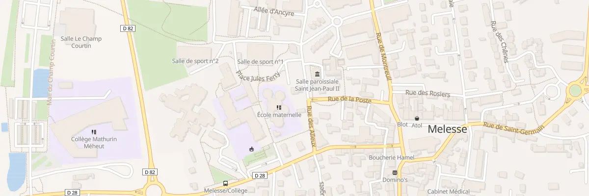 Plan du 3 Rue des Alleux à Melesse