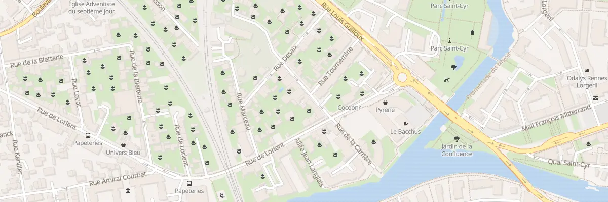Plan du 19 Rue de la Carrière à Rennes