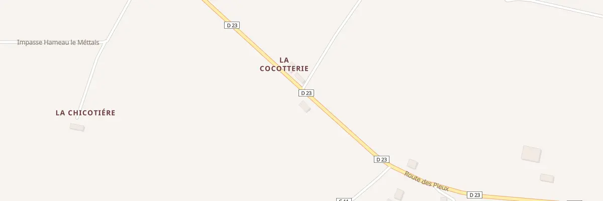 Plan du 2427 Rte des Pieux Quettetot à Bricquebec-en-Cotentin