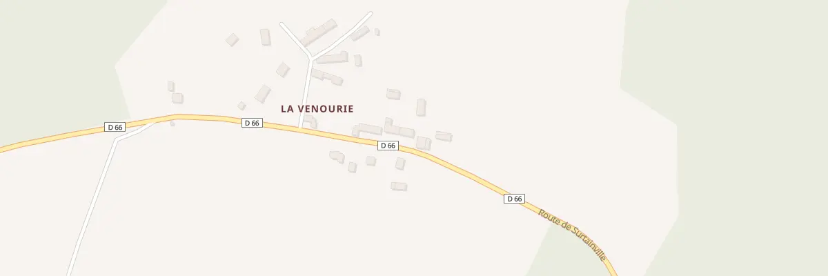 Plan du 4612 Rte de Surtainville Le Vretot à Bricquebec-en-Cotentin