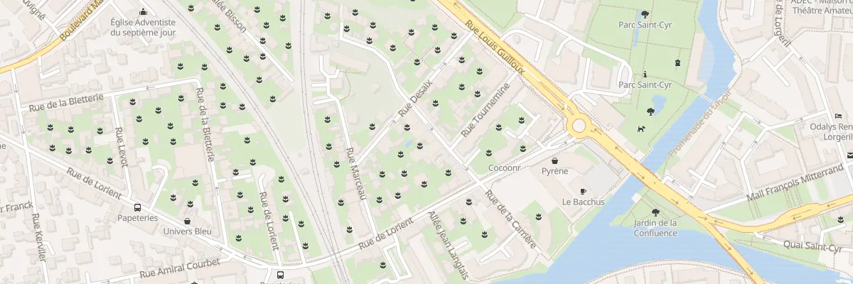 Plan du 23 Rue de la Carrière à Rennes