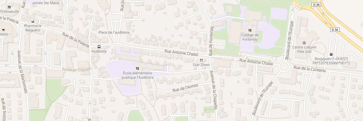 Plan du 24 Rue Antoine Chatel à Chartres-de-Bretagne