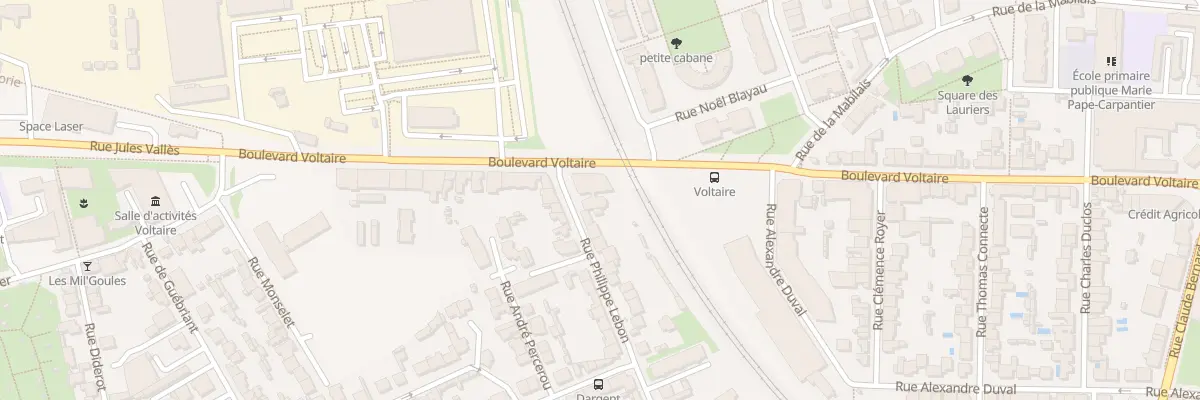Plan du 3 Rue Philippe Lebon à Rennes