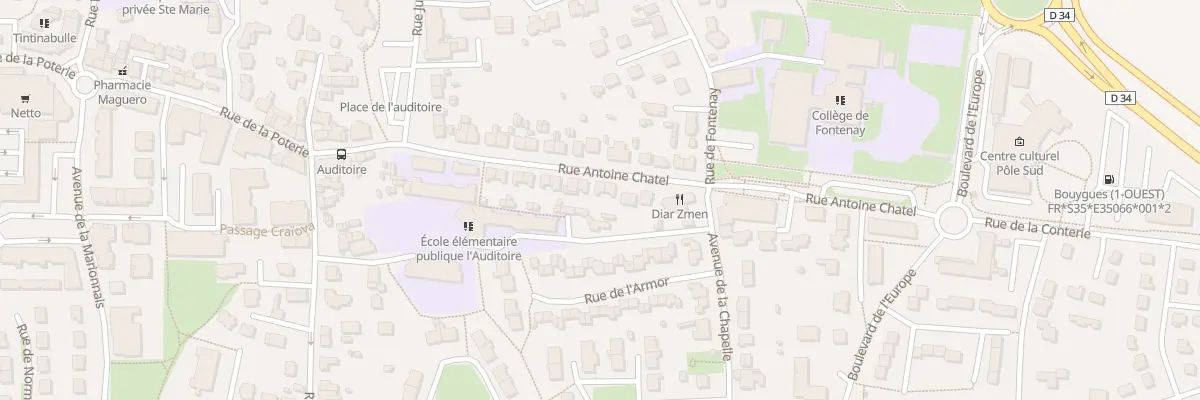 Plan du 22 Rue Antoine Chatel à Chartres-de-Bretagne