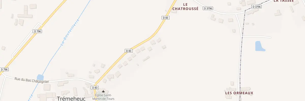 Plan du 5141 Le Bas Chataigner à Trémeheuc