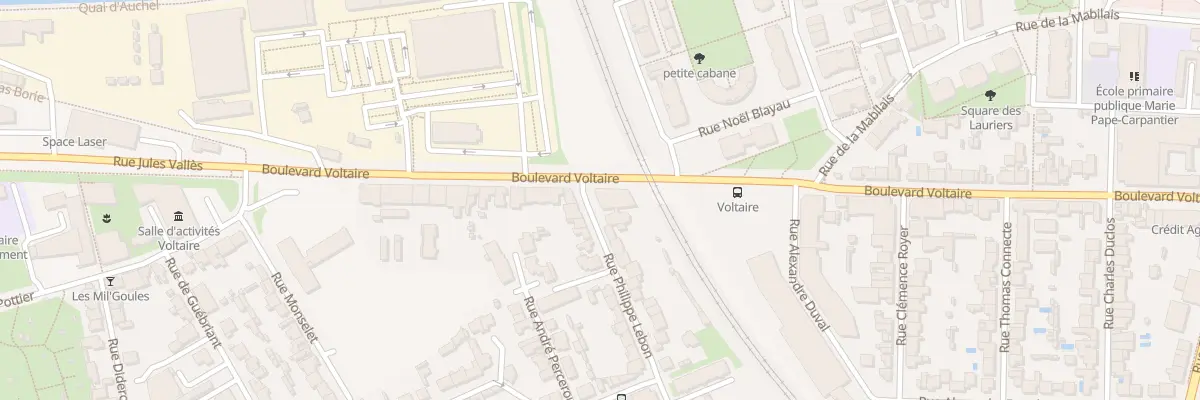 Plan du 65 Bd Voltaire à Rennes