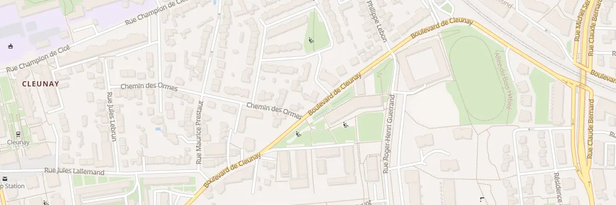 Plan du 32 Bd de Cleunay à Rennes