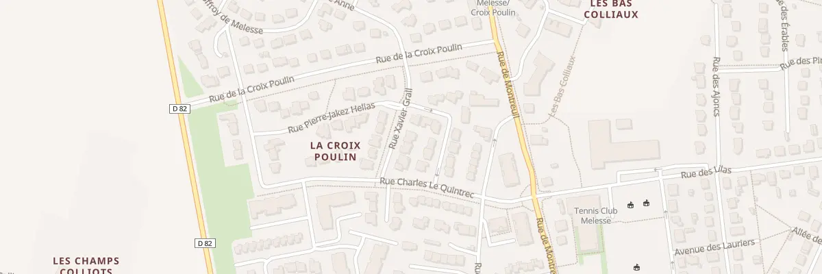 Plan du 6 Rue Xavier Grall à Melesse