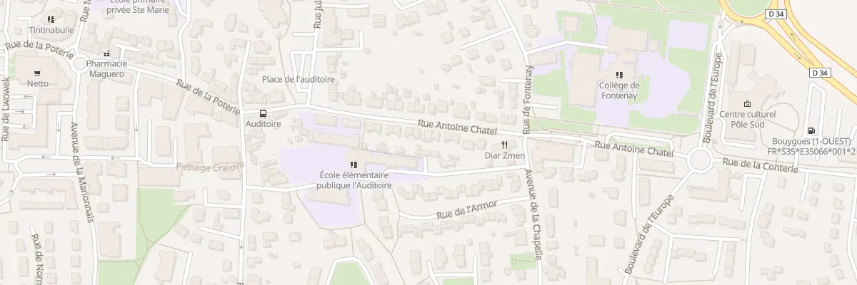 Plan du 18 Rue Antoine Chatel à Chartres-de-Bretagne