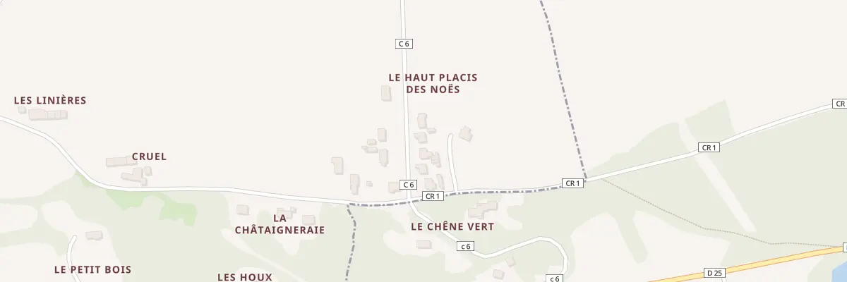 Plan du 39 Placis des Noes à Montreuil-le-Gast