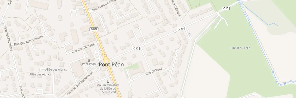Plan du 8 Rue de Bellevue à Pont-Péan