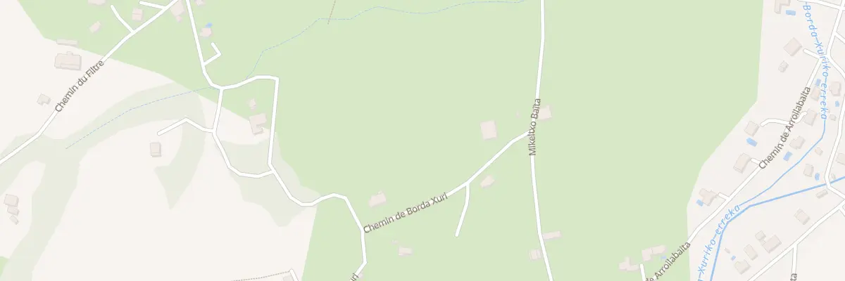 Plan du 200 Che de Bordaxuri à Urrugne