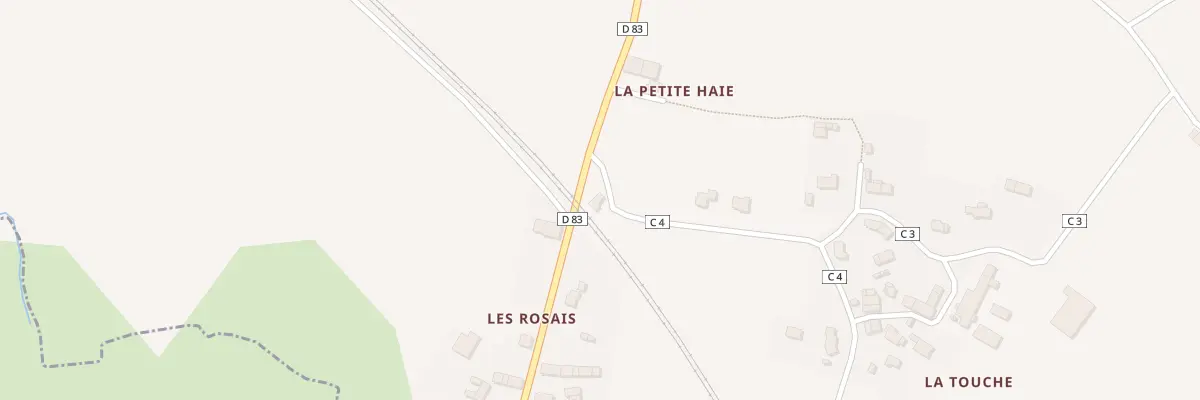 Plan du 5027 Les Rosais à Lanrigan