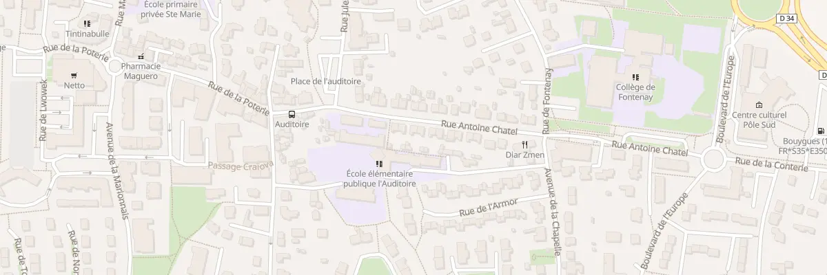 Plan du 10 Rue Antoine Chatel à Chartres-de-Bretagne