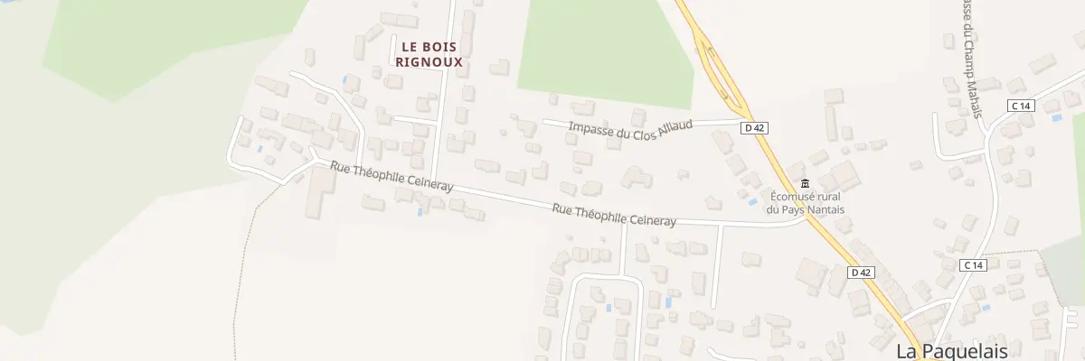 Plan du 7 Rue théophile ceineray à Vigneux-de-Bretagne
