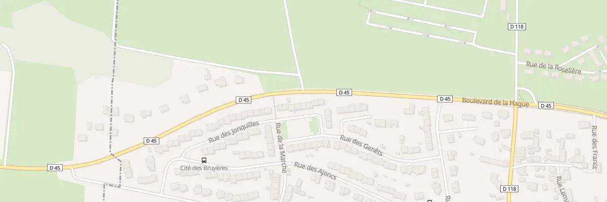 Plan du 14 Rue des Jonquilles à Cherbourg-en-Cotentin