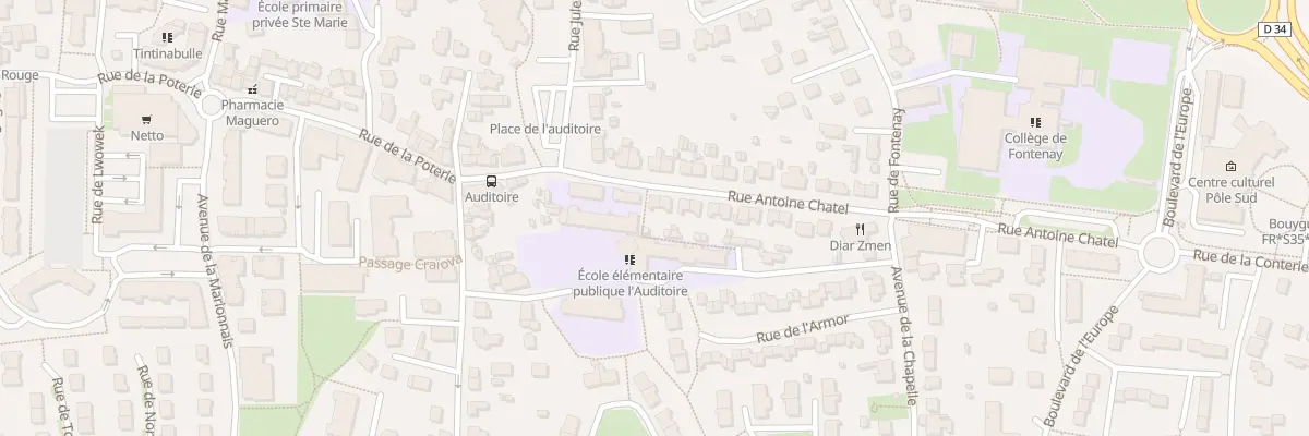 Plan du 6 Rue Antoine Chatel à Chartres-de-Bretagne