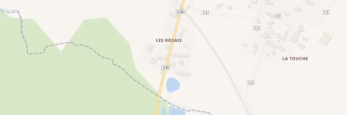 Plan du 5039 Les Rosais à Lanrigan