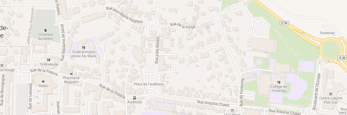 Plan du 11 Rue Jules Robert à Chartres-de-Bretagne
