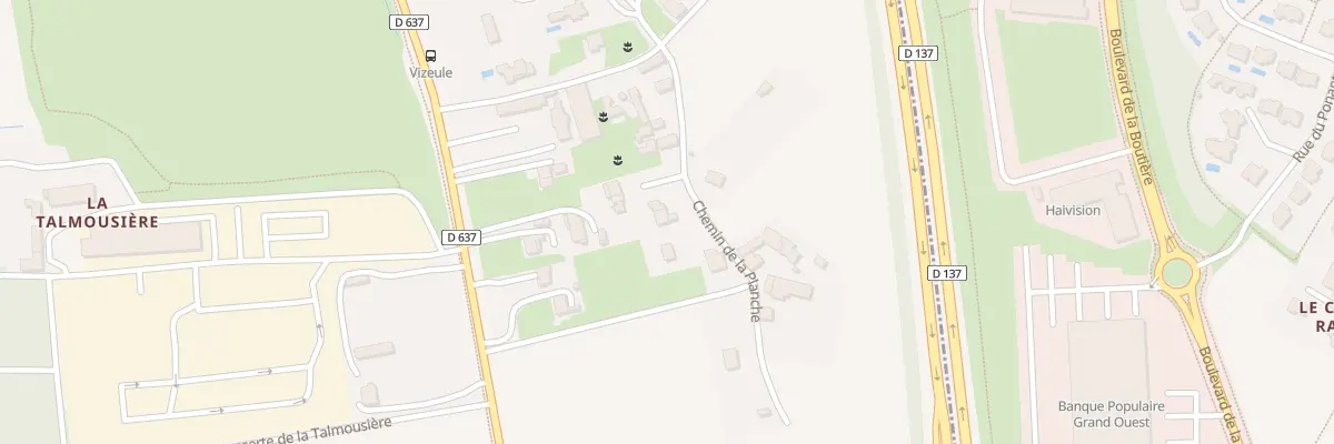 Plan du 12 Che de la Planche à Montgermont