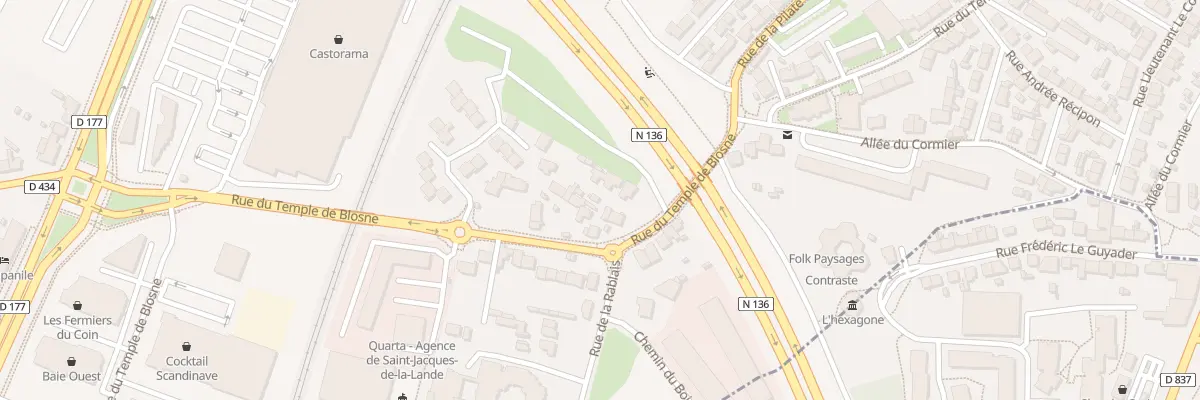 Plan du 120 Rue du Temple de Blosne à Saint-Jacques-de-la-Lande