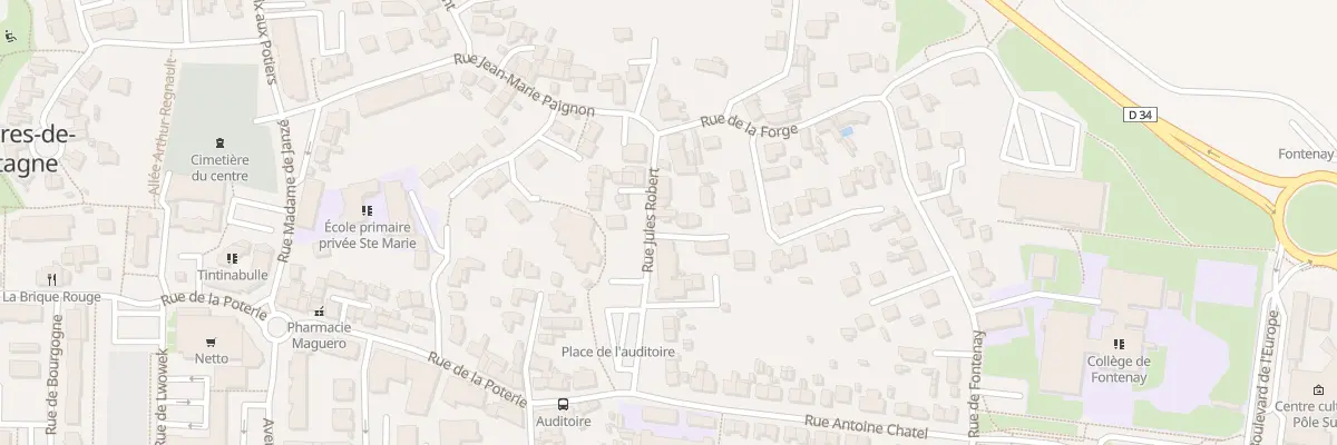 Plan du 7 Rue Jules Robert à Chartres-de-Bretagne