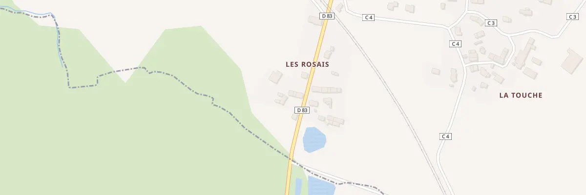 Plan du 5043 Les Rosais à Lanrigan