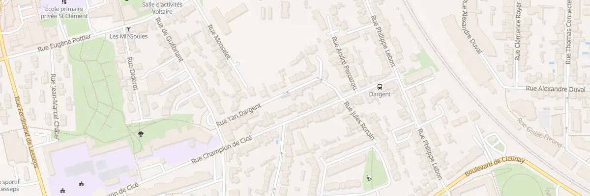 Plan du 13 Rue Yan Dargent à Rennes
