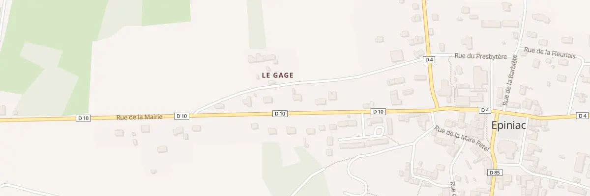 Plan du 5600 Le Gage à Epiniac