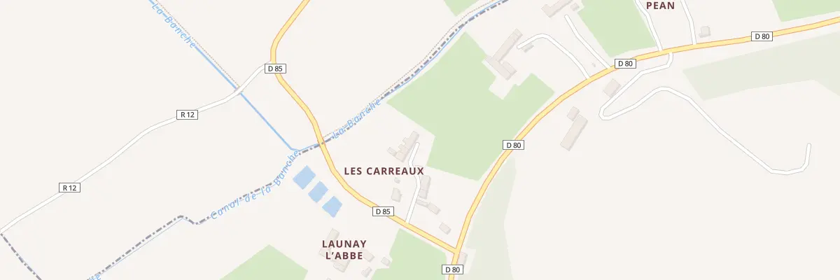 Plan du 5052 Les Carreaux à Baguer-Pican